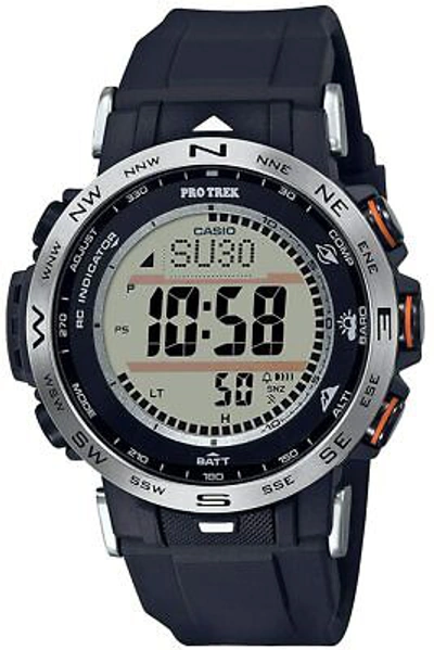 Pre-owned Protrek (purotorekku) Casio Pro Trek Prw-30-1ajf Solar Radio Men's Watch In Box