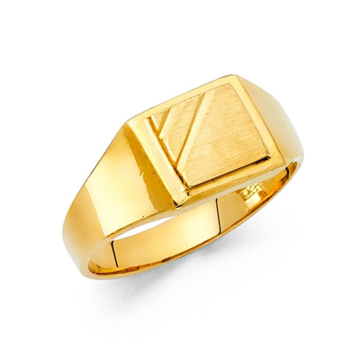 Pre-owned Td Collections Gold - 14k Yellow Gold Men's Ring