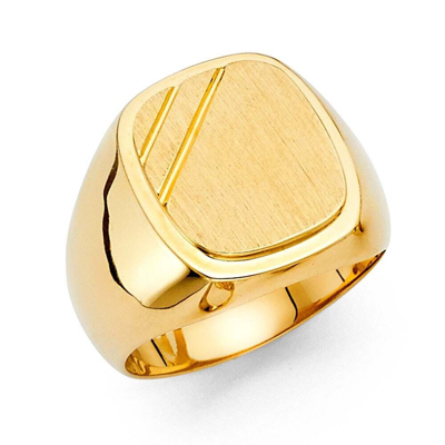 Pre-owned Td Collections Gold - 14k Yellow Gold Men's Ring