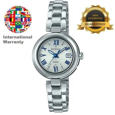 Pre-owned Casio International Warranty Shw-7100td-7ajf Sheen Radio Solar Women's Watch