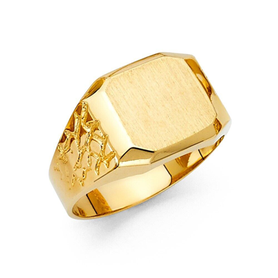 Pre-owned Td Collections Gold - 14k Yellow Gold Men's Ring