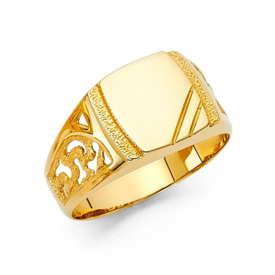 Pre-owned Td Collections Gold - 14k Yellow Gold Men's Ring