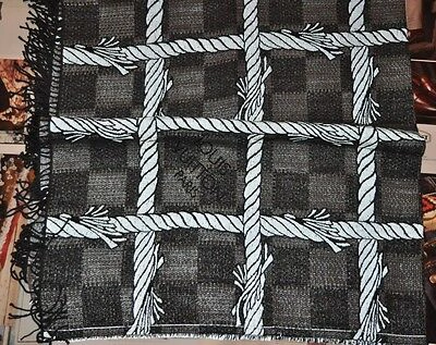 Pre-owned Louis Vuitton Authentic Men's Runway  Damier Rope Gris Blanket Limited F/w15 In Gray