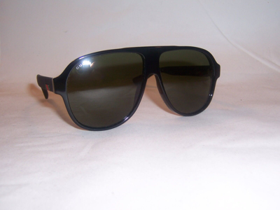 Pre-owned Gucci Sunglasses Gg 0009s 001 Black/green Authentic 0009