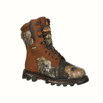 Pre-owned Rocky Bearclaw 3d Gore-tex® Wp Insulated Hunting Boot Fq0009275 M/w 8-14 In Brown & Camouflage