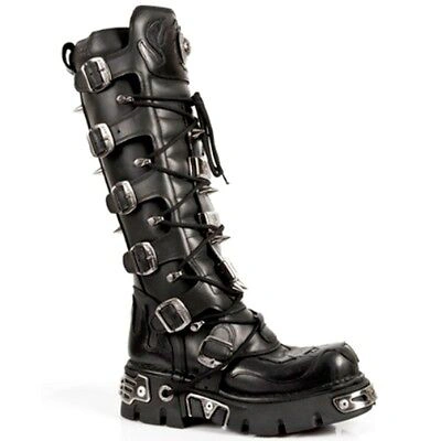 Pre-owned New Rock Newrock Rock Boots Style M.161 S1 Black Unisex Reactor
