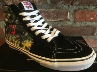 Pre-owned Vans Sk8-hi (iron Maiden 30th) Number Of The Beast Vn-0ts9im3 Multi Sizes $300 In Black