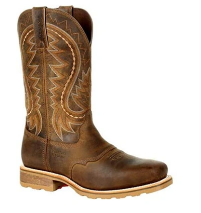 Pre-owned Durango ® Maverick Pro™ Steel Toe Waterproof Western Work Boot Ddb0297 In Brown
