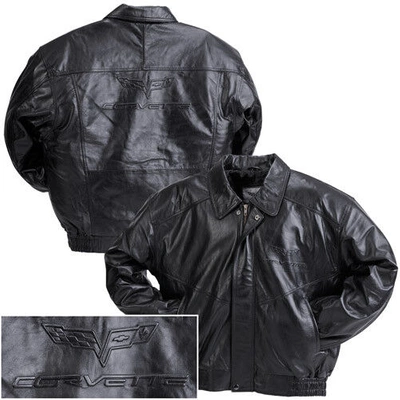 Pre-owned Corvette C6  Black Embossed Lambskin Jacket