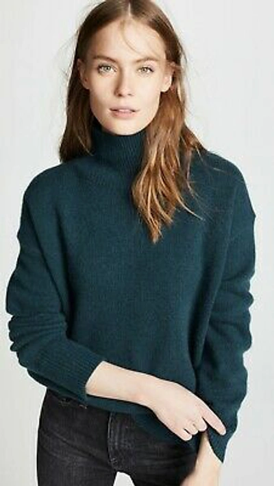 Pre-owned 360cashmere 360 Cashmere Valeria Turtleneck Cashmere Sweater, Kelp Green Size Xs, S $449