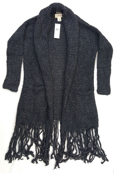 Pre-owned Ralph Lauren Denim & Supply  Women's Gray Wool-alpaca-blend Cardigan Large $298