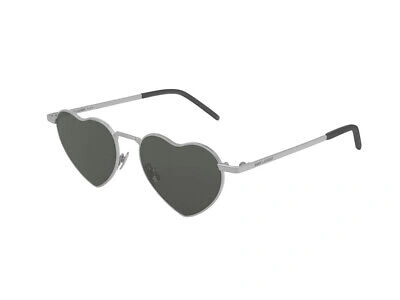 Pre-owned Saint Laurent Sunglasses  Authentic Sl 301 Loulou 001 Silver Grey In Gray