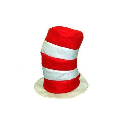 Pre-owned Hat Dr. Seuss Cat In The  S (pack Of 144) Red & White Striped S 12 Dozen