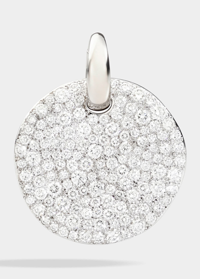 Pomellato Sabbia 18k White Gold And Diamond Pendant In Silver