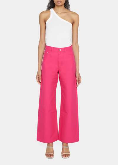 Wandler Rose Recycled High-rise Straight-leg Jeans In Pink