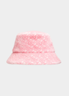 Burberry Tb Monogram Terry Cloth Bucket Hat In Pink