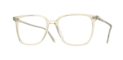 Pre-owned Oliver Peoples 0ov5374u Coren 1692 Pale Citrine Light Brown Unisex Eyeglasses In Clear