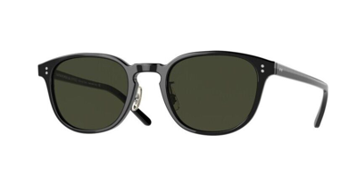 Pre-owned Oliver Peoples 0ov5219sm Fairmont Sun-f 1005p1 Black/g-15 Polar Men's Sunglasses