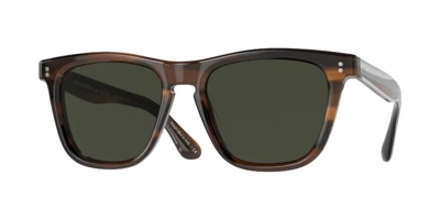 Pre-owned Oliver Peoples 0ov5449su Lynes Sun 1724p1 Tuscany Tortoise Brown/g-15 Sunglasses In G-15 Polar