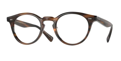 Pre-owned Oliver Peoples 0ov5459u Romare 1724 Tuscany Tortoise Brown Round Eyeglasses In Clear