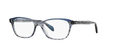 Pre-owned Oliver Peoples 0ov 5224 Ashton 1419 Faded Sea Blue Eyeglasses In Clear