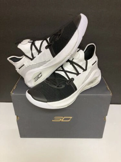 Pre-owned Under Armour Curry 6 ‘working On Excellence' Size 10 (brand New) In White