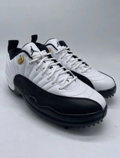 Pre-owned Jordan 12 Low Golf Taxi 2022 Dh4120-100 Sizes 7.5-15 In Yellow