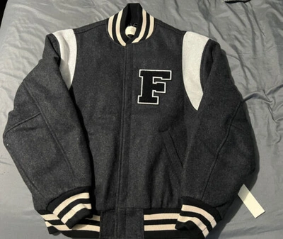 【希少】FOG Fear Of God Wool Varsity Jacket Fear Of God X Pac Sun Essentials Shorts and Wool Varsity