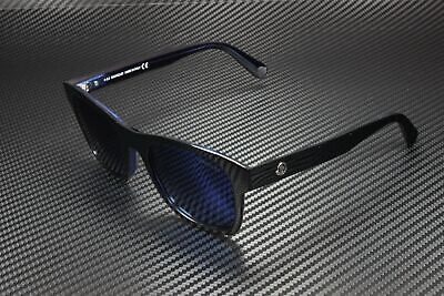 Pre-owned Moncler Ml0192 92d Blue Smoke Polarized Plastic 53 Mm Men's Sunglasses