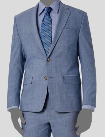 Pre-owned Lauren Ralph Lauren $640 Ralph Lauren Men's Blue Classic-fit Wool 2-piece Suit Jacket Pants Size 42r