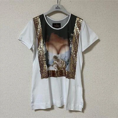 Pre-owned Vivienne Westwood Anglomania Corset Bust T-shirt Size M In White