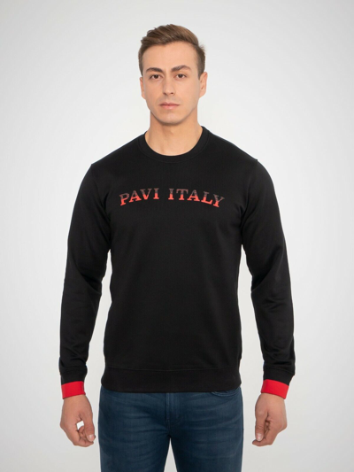 Pre-owned Pavi Italy Black Men´s Sweater Pv-836