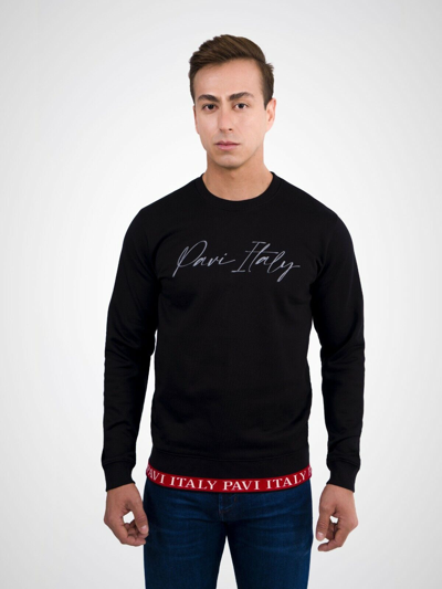 Pre-owned Pavi Italy Black Men´s Sweater Pv-830