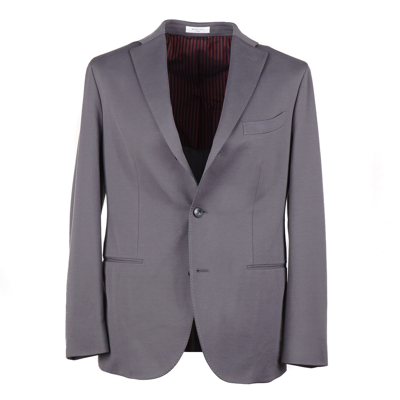 Pre-owned Boglioli Gray-green Stretchy Knit Cotton 'k Jacket' Suit 40 Short (eu 50)