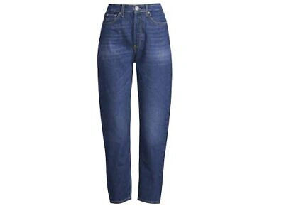 Pre-owned Rag & Bone Women Jeans Ryan Jasper High Rise 5 Pocket Style Cotton Denim Pants In Blue