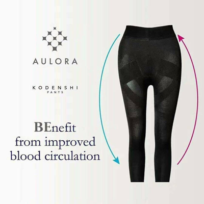 Pre-owned Aulora Kodenshi Pant Slim Healthy Improve Blood Circulation Burn Calories Gift In Black