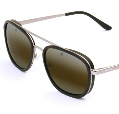 Pre-owned Vuarnet Sunglasses Vl210700027184 Vl2107 Edge 2107 Black/silver + Skilynx In Green