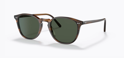 Pre-owned Oliver Peoples Brand 2022  Sunglasses Ov 5414su 17249a Forman L.a. Case Frame In Green