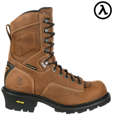Pre-owned Georgia Boots Georgia Boot Comfort Core Logger Composite Toe Wp Boots Gb00097 - All Sizes In Brown