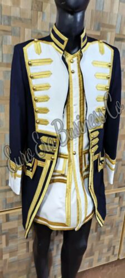 Pre-owned Euro Era Commodore Norrington Captain Frock Coat & Vest & Breaches & Bicorn Hat