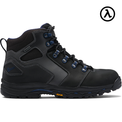 Pre-owned Danner ® Vicious 4.5" Black Composite Toe Work Boots 13864 - All Sizes - In Black/blue