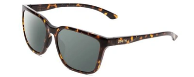Pre-owned Smith Shoutout Unisex Polarized Sunglasses 4 Options Vintage Tortoise Gold 57 Mm In Smoke Grey Polar