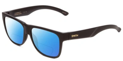 Pre-owned Smith Lowdown 2 Classic Polarized Bi-focal Sunglasses Black Gold 55mm 41 Options In Blue Mirror