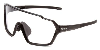 Pre-owned Smith Shift Wrap Semi-rimless Sunglasses In Black/pc Gray Plus Clear Lens 99 Mm