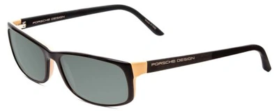 Pre-owned Porsche Design Porsche P8243-a 54mm Polarized Sunglasses In Black Rose Pink/matte 4 Lens Option In Smoke Grey Polar