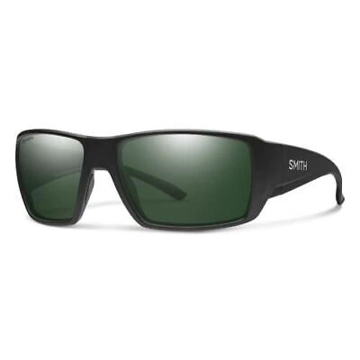 Pre-owned Smith Guide Choice Xl Sunglasses Matte Black&chromapop Polarized Green Gray 63mm In Multicolor