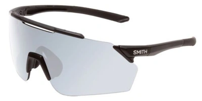 Pre-owned Smith Ruckus Wrap Semi-rimless Sunglasses Black/cp Platinum Mirror&ct Rose 99 Mm In Multicolor