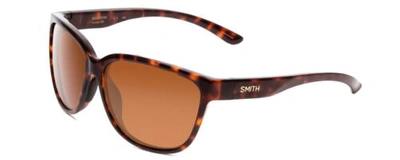 Pre-owned Smith Monterey Lady Cateye Sunglasses Tortoise Gold/cp Glass Polarize Brown 58mm In Multicolor