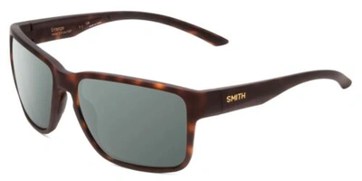Pre-owned Smith Emerge Unisex Polarized Sunglasses In Matte Tortoise Brown 60 Mm 4 Options In Smoke Grey Polar