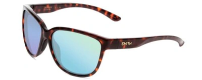 Pre-owned Smith Monterey Cateye Sunglasses Tortoise Chromapop Green Mirror Polarized Glass In Multicolor